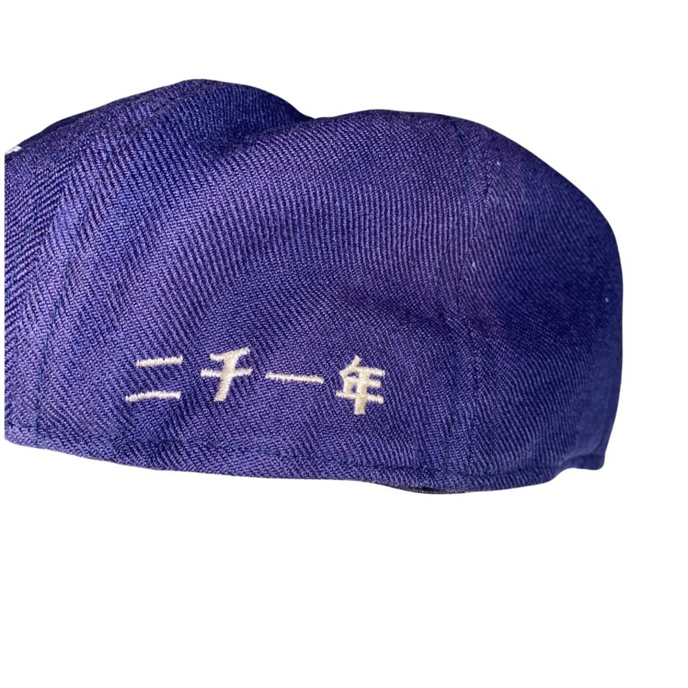 Tommy Sports 2001 Vintage Navy Blue Baseball Cap Hat Kanji Embroidery H Crest - Picture 3 of 6